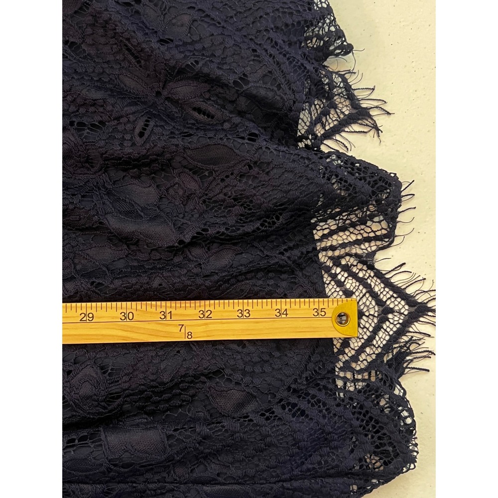 Betsey Johnson Lace Dress Cocktail Party Sleeveless Lined Navy Size 8 - Picture 7 of 7